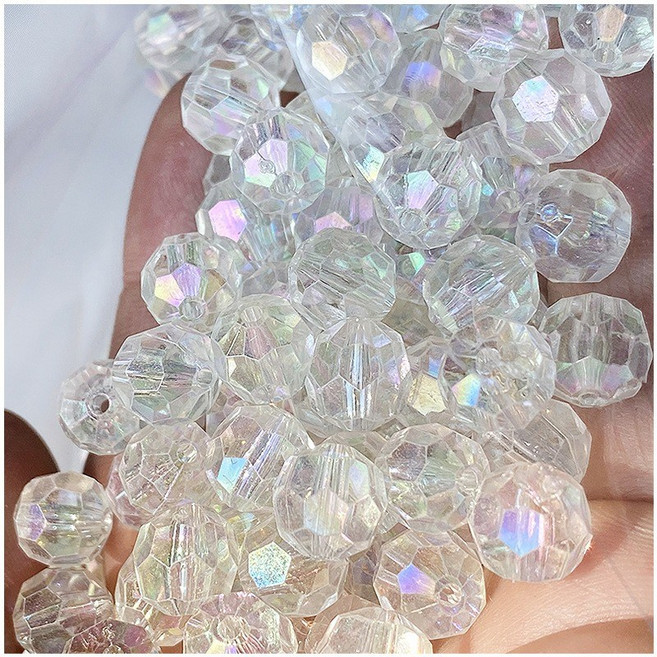 크리스탈 얼음구슬 비즈 (5종 택1) (500 묶음), (BE475 )  6mm 500g