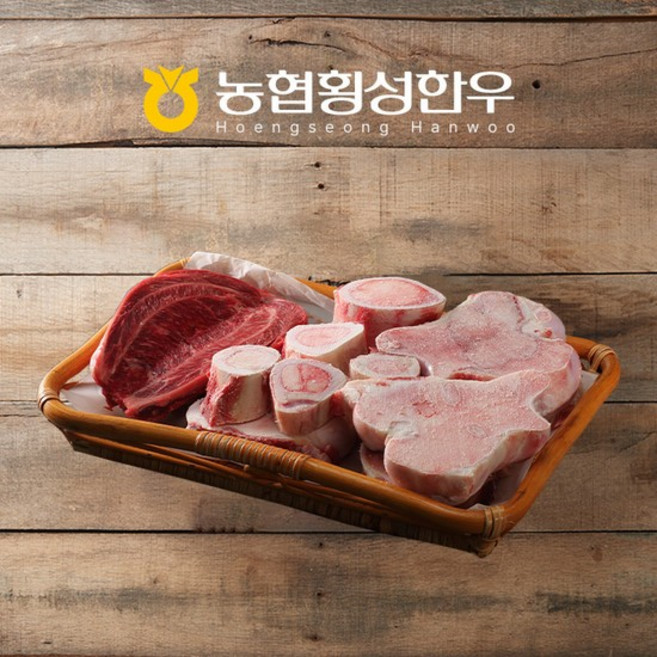 [횡성농협한우]사골+사태 혼합 보신세트 / 2.5kg, 없음