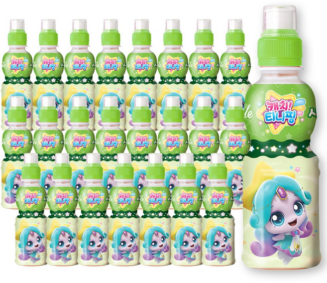 웅진 티니핑 사과 200ml 24입 어린이 음료, 24개
