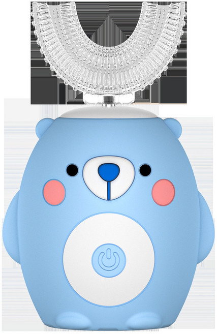 兒童U型電動牙刷, 藍熊, 1個, 新款U型牙刷