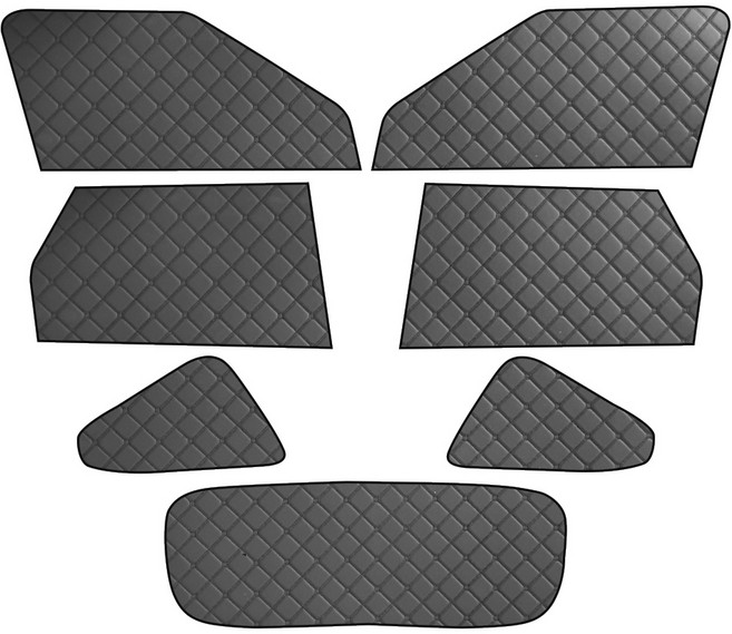 아이빌 슈퍼핏 EV5 햇빛가리개 차박커튼 풀세트 1열+2열+3열+트렁크뒷창, 1세트, 올리브브라운