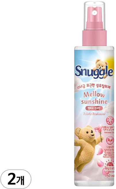 스너글 멜로우선샤인 퀵드라이 섬유탈취제, 150ml, 2개