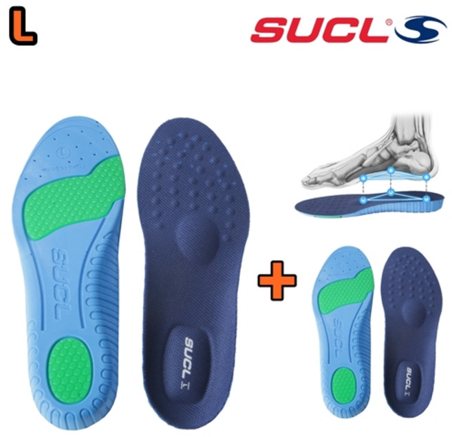 슈클 중족골 아치 힐 1+1 2켤레 메모리폼 인솔 깔창 운동화 군화 군인