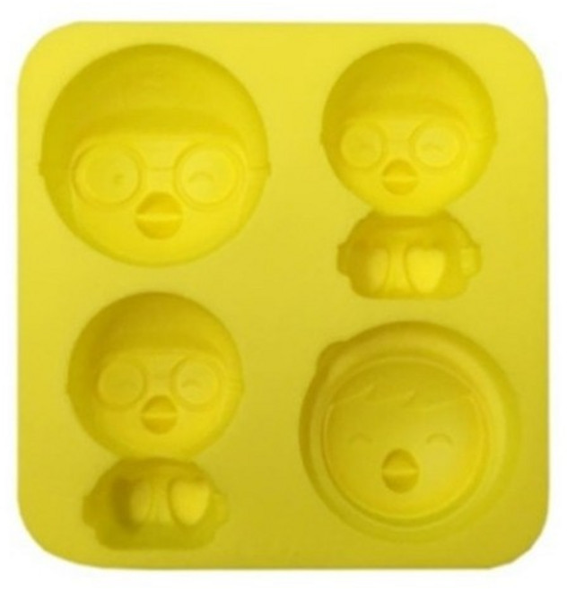 이홈베이킹 실리콘몰드 뽀로로4구, 1개