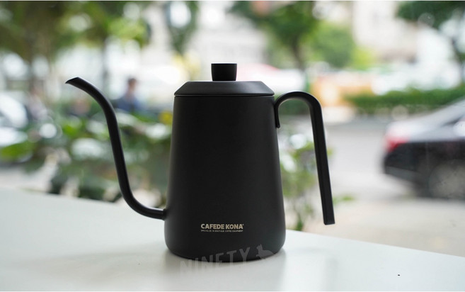 CAFEDE KONA FRIDAY手沖壺 600ml 細口壺, 黑色, 1個