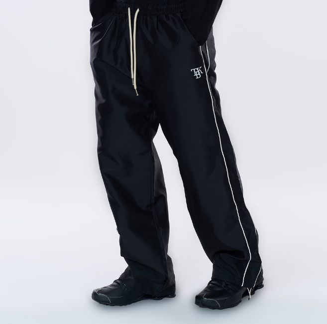 사이드 라인 와이드 스트링 팬츠