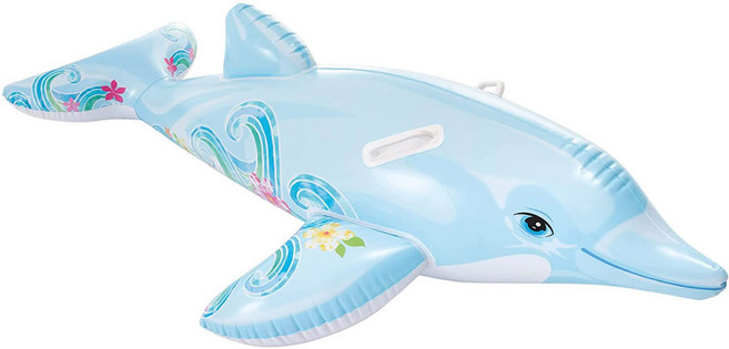 인텍스 아동용 돌핀 라이드온튜브 58535, 혼합색상, 1개