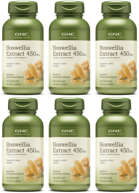 GNC 보스웰리아 추출물 450mg 캡슐, 100정, 6개