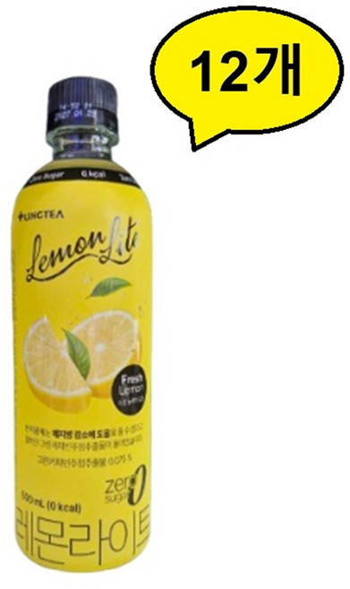 링티 레몬라이트, 12개, 500ml