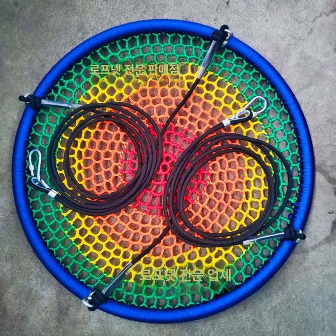 원형 해먹 그네 라탄 행잉 캠핑장 실내 카페 밧줄 공원 인테리어, 클래식 5색 80cm