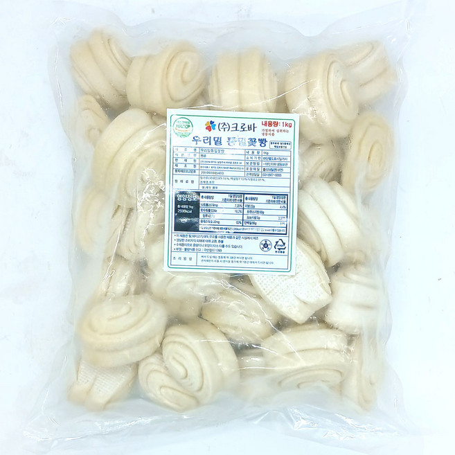 우리밀 통밀 꽃빵 1kg, 1개