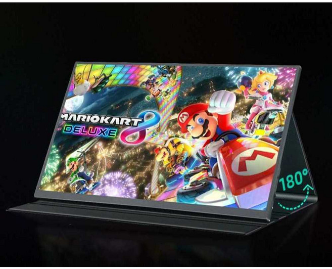 포터블 모니터 외부 스위치 화면 확장 4K 휴대용 화면, 14인치 HDMI+TYPEC