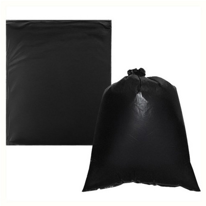 월드크린 분리수거 평판 비닐봉투 검정, 20L, 100개