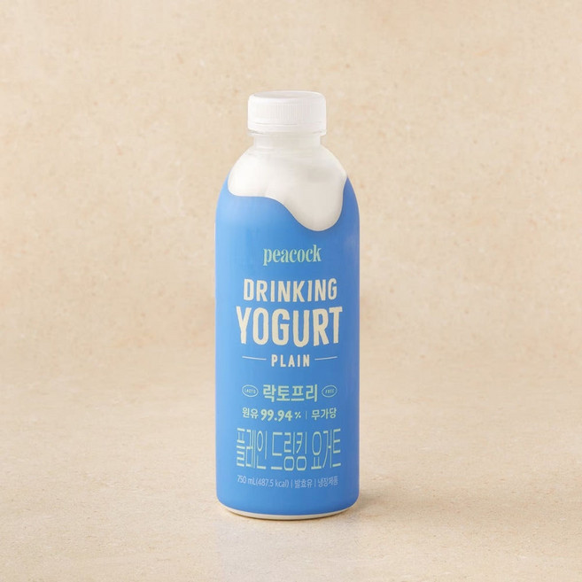 피코크 드링킹 요거트 락토프리 플레인 750ml, 1개