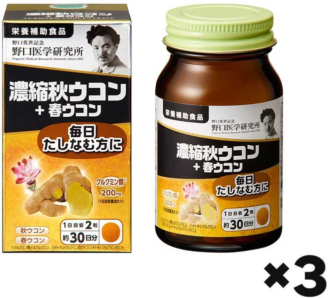 일본 노구치의학 가을 강황 + 봄 강황 60정X6, 3개, 60정 - 쿠팡