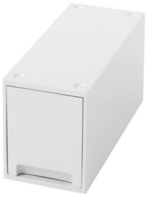 위즈홈 적층형 틈새수납장 슬림 1단, WHITE