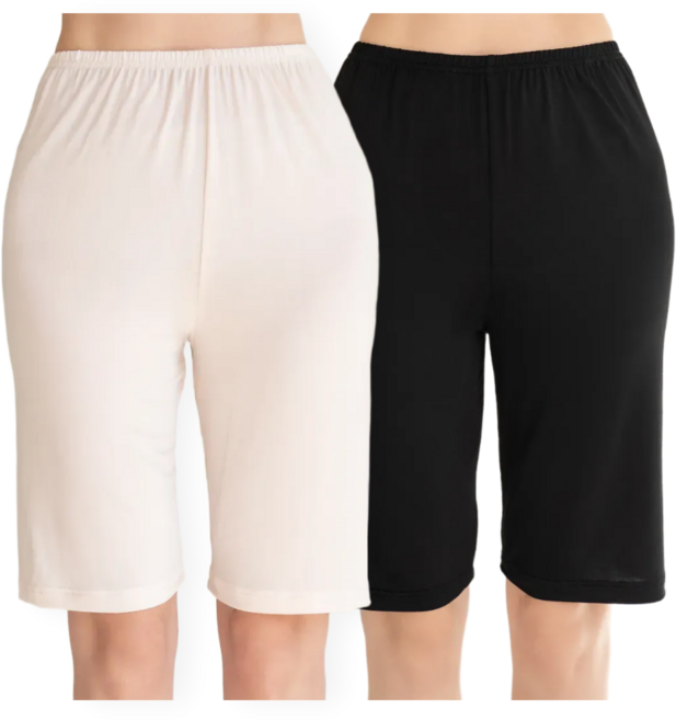 에즈라 2매세트 국산 인견 속바지 3부 7부 쿨 빅사이즈 훌라 와이드 2P