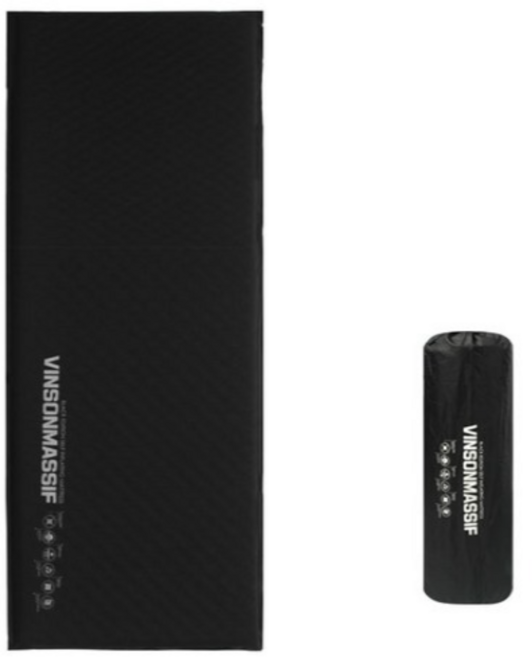 빈슨메시프 시그니처 자충 에어매트 + 보관가방, 블랙