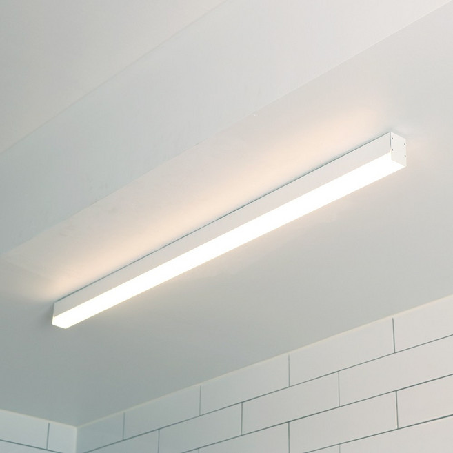 [빛나라닷컴] LED 하프 슬림 바 직부등 조명, 화이트 (600mm/6500K 주광색)