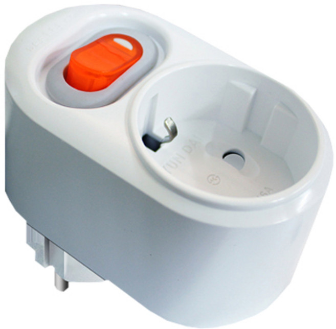 현대일렉트릭 안전한 국내산 절전 개별 1구 멀티탭, 1개, 화이트, 8.2cm