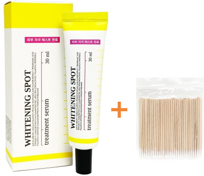 메르헨랩 메르헨 화이트닝 스팟 트리트먼트 세럼30ml + 화장면봉100p, 30ml, 1개