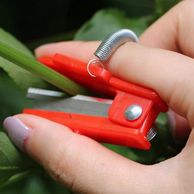손가락칼 원예 수확 핑거 농사 과일 채소 절단 농업 작업, 1개