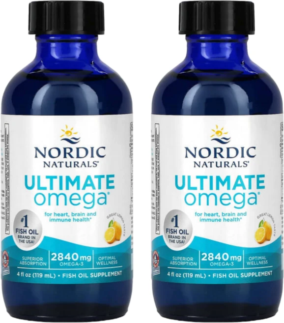 노르딕 내추럴스 얼티메이트 오메가 2840 mg 레몬맛, 119ml, 2개 - 쿠팡