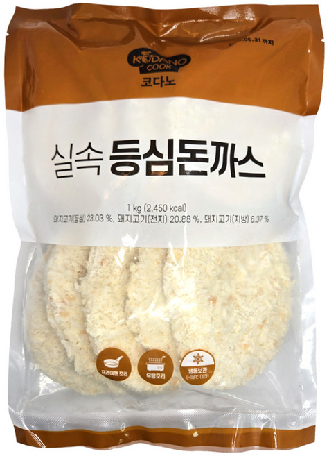 조흥 코다노 실속 등심돈까스 1kg 냉동, 1개