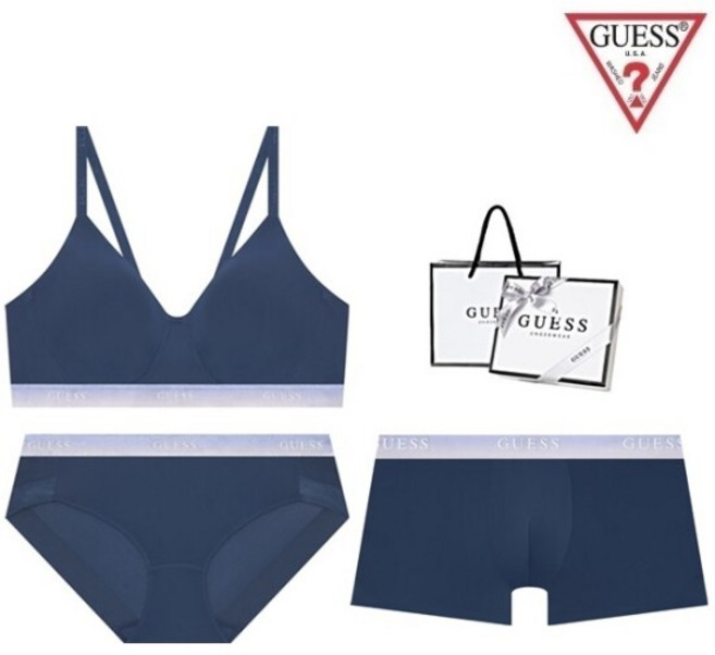 게스 언더웨어 () 노와이어 그라데이션 커플속옷세트 BRBPDR315NY 2160343