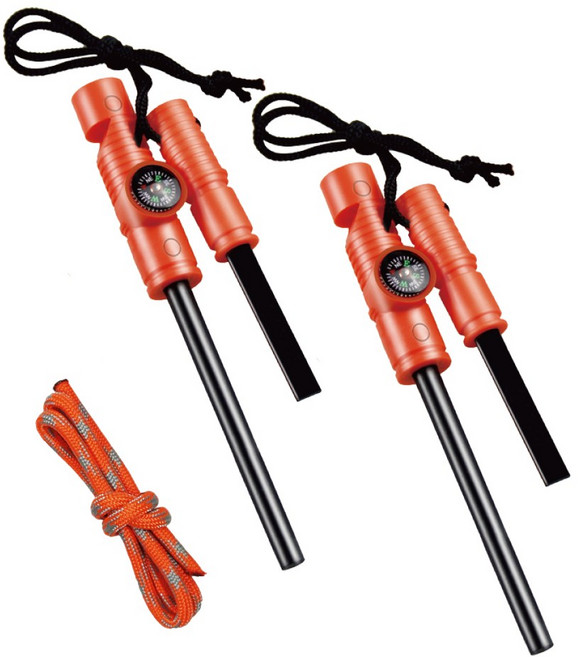 오파 AOFAR 1+1 부싯돌 파이어스틱 호루라기, AF-381 1+1, 1개