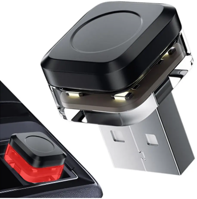 실내 LED 조명 자동차 USB 무드등 차량용 풋등 실내등 엠비언트 라이트 튜닝, 1개, 레드