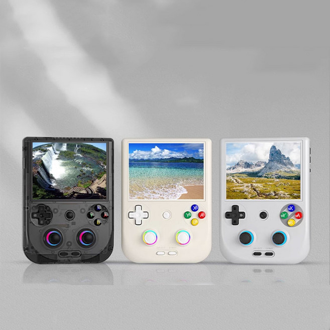 [CTK] ANBERNIC 앤버닉 RG 406V 레트로 게임기 고성능 휴대용 RGB램프 안드로이드13 T820 4인치 스크린, 8+128G 본품, 베이지