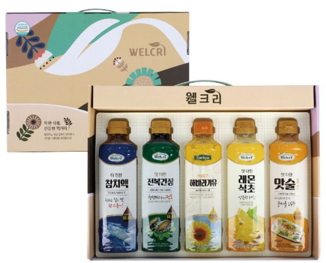 기타 [달광상회] 웰크리 5종 선물세트, 410ml, 1개