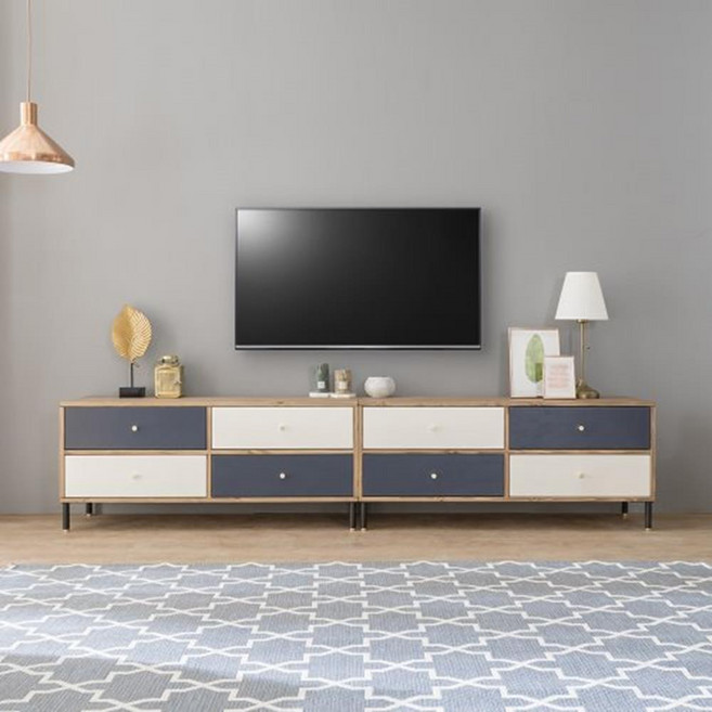 넓은거실 2단 60인치 티비다이 거실장 기숙사 숙소 결혼 수련원거실장 병원