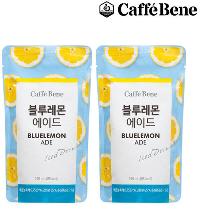 카페베네 블루레몬에이드, 190ml, 30개