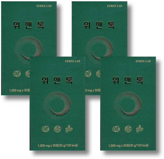 위 영양제 이프리랩 위앤톡, 4개, 30정