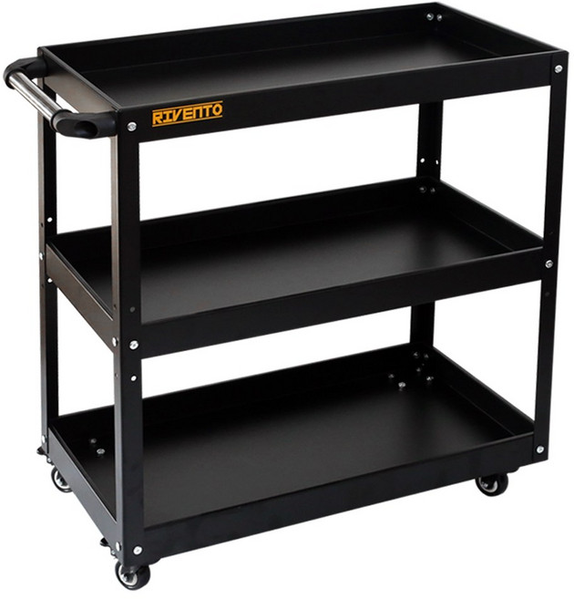 리벤토 3단 이동식 공구함 MTB-720S 철재 툴픽업 공구통 공구박스 정리함 수납함 선반 작업대 연장 부품, 1개