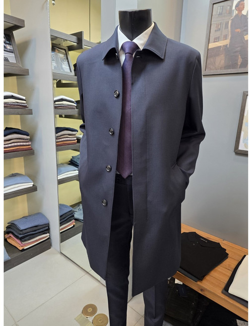 바쏘옴므 구김없는 COOL Plus 기본 트렌치 코트 남자 봄 가을 맥코트 2컬러 WSA5CC10A 11A -3990