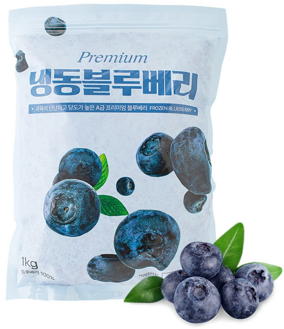 당도높은 무첨가 100% 냉동블루베리 1KG, 1kg(칠레), 1개