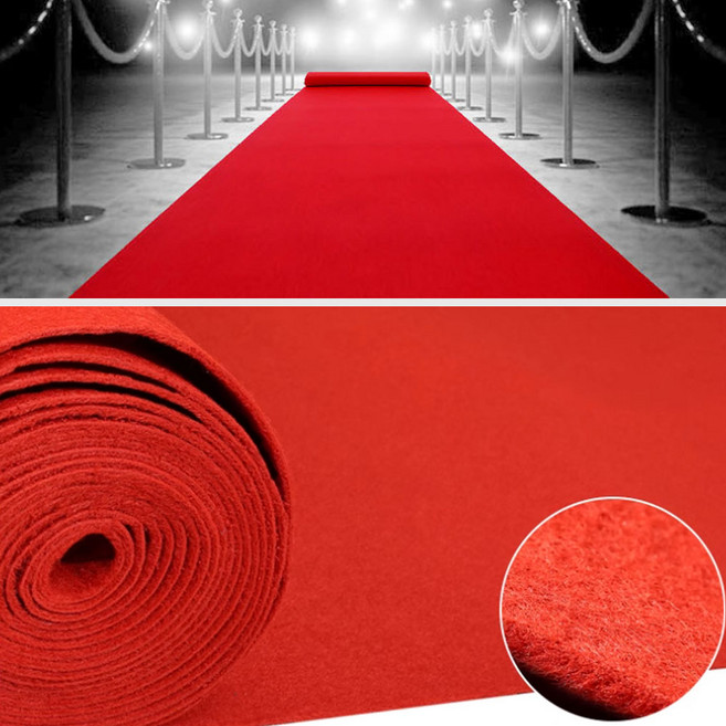 파이론텍스 파이텍스 행사장 레드카페트 졸업식 전시장 공연장 두꺼운부직포 폭120cm, 1개, 레드