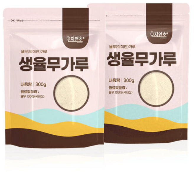 자연초 생율무가루, 300g, 2개