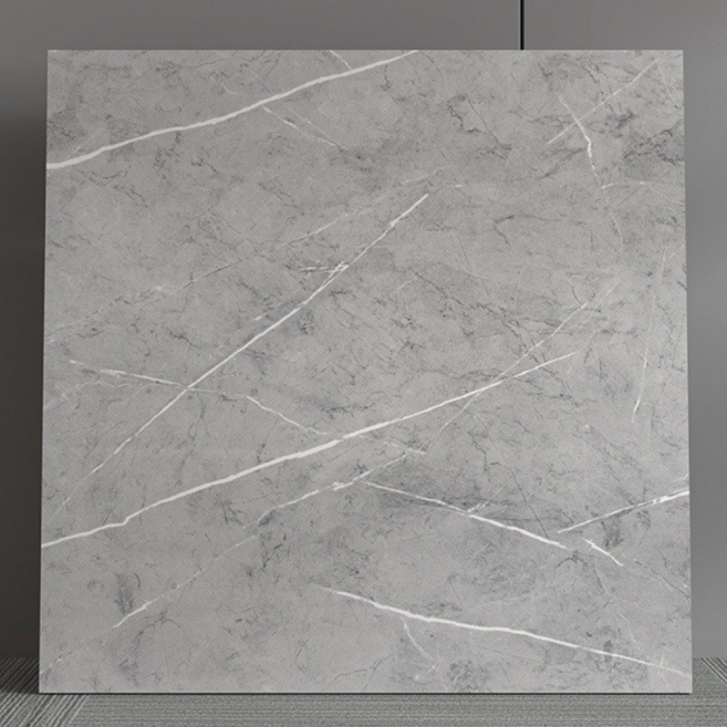 론리인테리어 비접착식 데코타일 + 초강력 스티커, 그레이 마블(531) 600x600mm, 9개