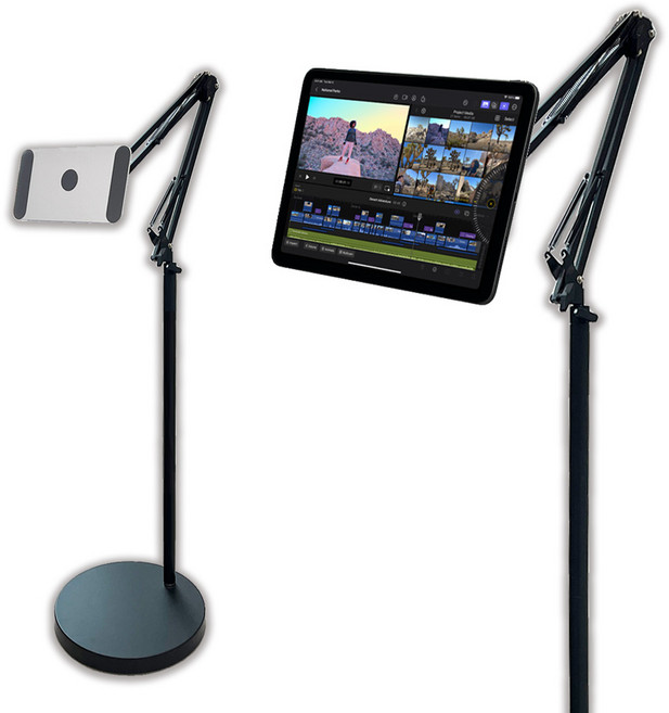 아이패드 마그네틱 거치대 / 침대 거실 접이식 자석 스탠드 아이패드에어6 13인치 호환, 아이패드프로 12.9인치, 블랙, 1개