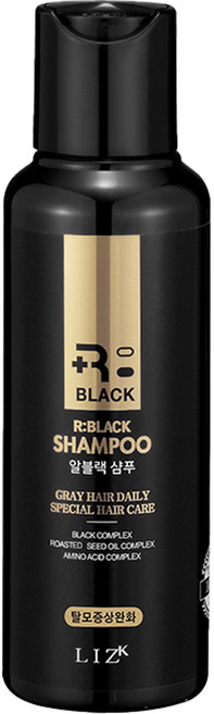 리즈케이 알블랙 새치 커버 흑갈색 염색 블랙샴푸 비오틴 탈모 기능성 아미노산 단백질 샴푸, 100g, 1개