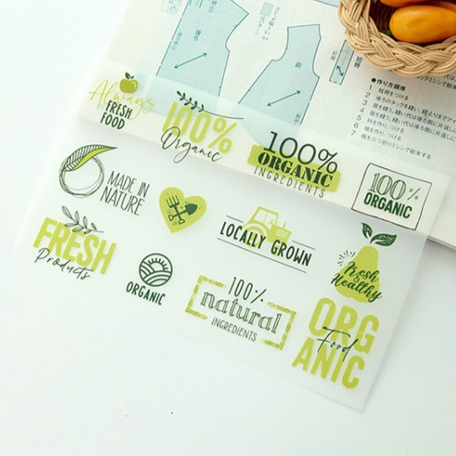 자투리 3D열전사지 프레쉬 오가닉 28번, 1개