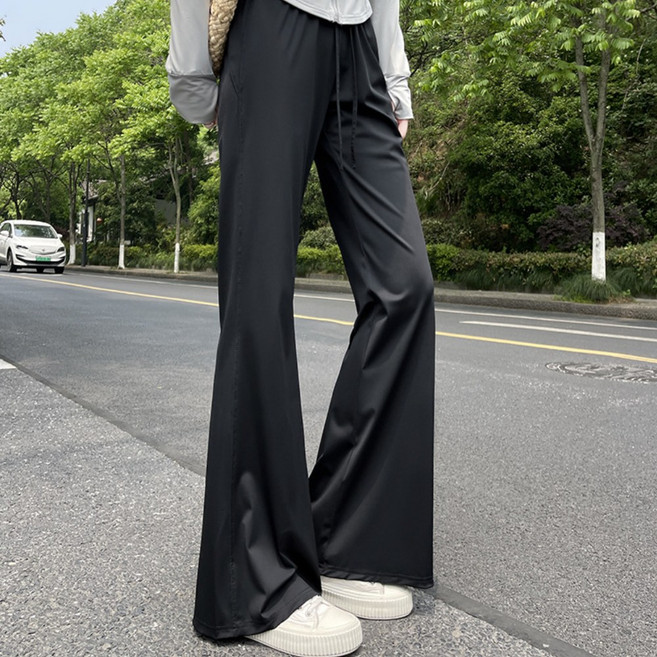 베르슈어 하이웨스트 드레이프 와이드 팬츠