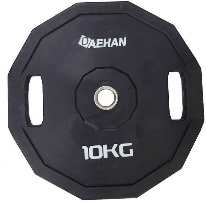 12각 우레탄 바벨 원판 TPU 경량(홀30mm) 바벨 냄새없음 벤치프레스에 사용 원판 10kg1장가격임 2.5~20kg, 흑색, 2개, 2.5kg