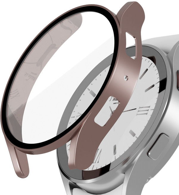 아이메이드잇 갤럭시워치 9H 일체형 풀커버 케이스, 로즈골드, 1개