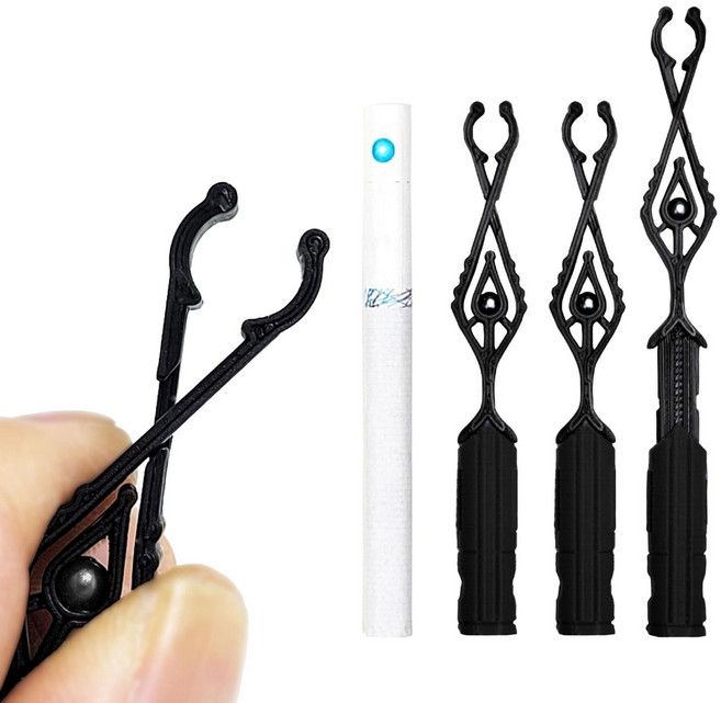 3개입 니키500 담배 홀더 집게 손잡이 연초 손가락 냄새 방지