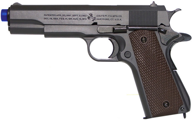 토이스타 2022 콜트 M1911A1 슬림버전 비비탄총, 1개, 무광그레이